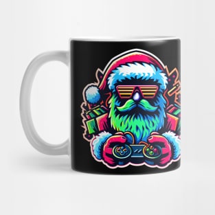 Rertro Santa Claus Gamer Christmas Mug